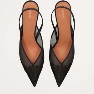 Neous Black Irene Slingback Pumps 40 size 39